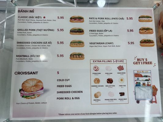 Menu photo 1 Banh Mi 135 Doraville, GA