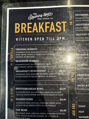 Menu photo 7 Steaming Bean Pismo Beach, CA