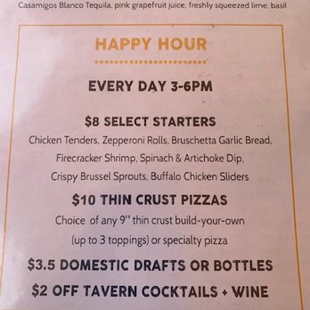 Zeppe's Tavern & Pizzeria - Happy Hour Menu - American Near Me - Naples, Florida