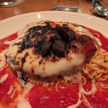 Marmo - Chicken Parmesan w/ Spaghetti alla Chitarra - Italian Near Me - Houston, Texas