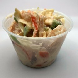 Order a side seafood salad with your party wingz