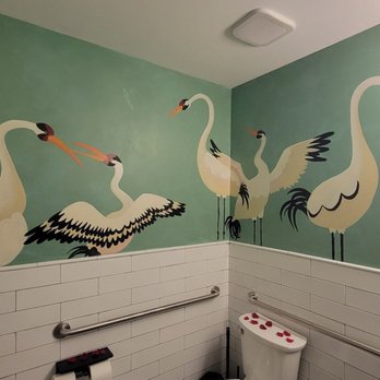 Rosé by Peno - How cute is this bathroom? - Seafood Near Me - Saint Louis, Missouri