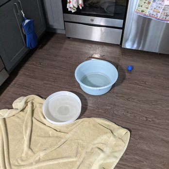 Guide Property Services - One is a ceiling light cover. It leak through the light fixture and filled the ceiling light cover. Took it down to prevent it from falling. - Property Management Near Me - Seattle, Washington