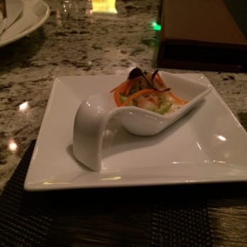 Atlantis Steakhouse - Amuse Bouche with prawns - Steakhouses Near Me - RENO, Nevada