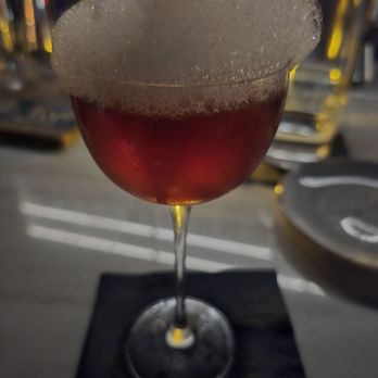 Stone Groove Stillhouse - Acquainted: Stonegroove Classic Rock Rye, Shiitake, Ponzu, Miso Foam - Distilleries Near Me - Anaheim, California