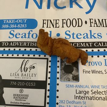 Nicky's - This is Nicky's version of a shrimp ....  Hmmm not so much - American Near Me - Wrentham, Massachusetts