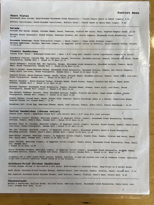 Menu photo 4 Eastcut Sandwich Bar - Durham Durham, NC