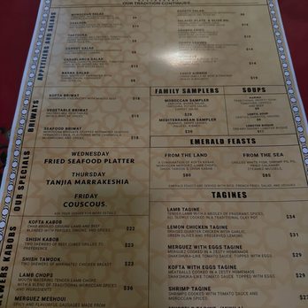 Emerald Upscale Moroccan Restaurant - Menu - Mediterranean Near Me - Orlando, Florida Emerald Upscale Moroccan Restaurant - Menu - Mediterranean Near Me - Orlando, Florida