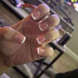 French nail tip manicure French nail tip manicure