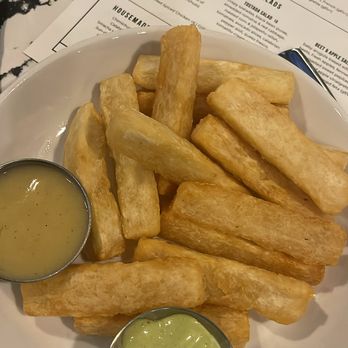 Grackle - Fried Yuca & Tomatillo Cream Sauce & Apple Vinaigrette - Cocktail Bars Near Me - Maple Grove, Minnesota