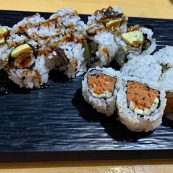 Sushiya Japanese Restaurant - Eel roll and spicy tuna roll