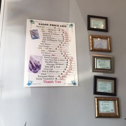 Menu of services Menu of services