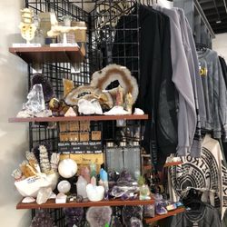 Vintage Eastern Market - Crystal and mineral pop up shop inside vintage eastern market