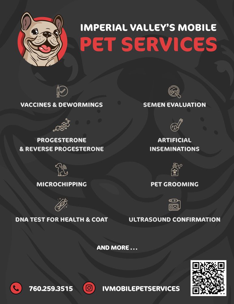 IMPERIAL VALLEY’S MOBILE PET SERVICES Updated May 2024 Imperial