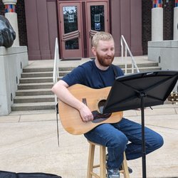 Trailblazers Church of State College - Sunday morning worship outside in the Palmer Art Museum Plaza at Penn State with Vineyard Trailblazers Church of State College, PA