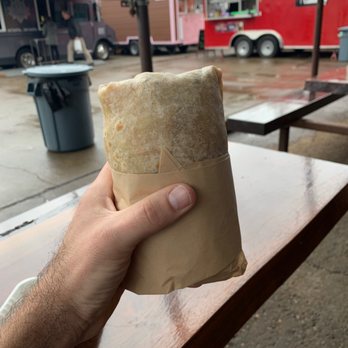 Korean Twist - That's a big burrito! - Food Trucks Near Me - Portland, Oregon