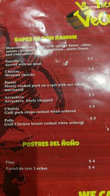 Menu photo 4 Tortas La Vecindad Garland, TX