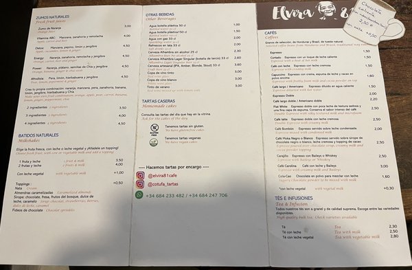 Menu photo 2 Elvira 81 Granada, GR