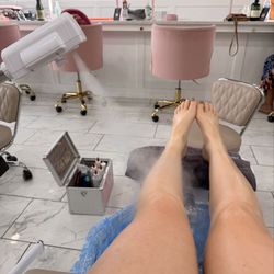 Lush Nail Bar - Steamer to close out my relaxing pedicure.