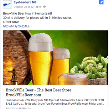 Brookville Beer - a pint of beer next to a barrel of beer - Beer, Wine & Spirits Near Me - Hempstead, New York