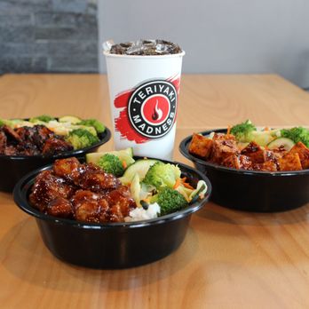 Teriyaki Madness - three bowls of food on a table - Japanese Near Me - Melbourne, Florida Teriyaki Madness - three bowls of food on a table - Japanese Near Me - Melbourne, Florida
