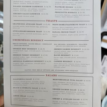 Cheminé - food menu - Coffee & Tea Near Me - San Francisco, California
