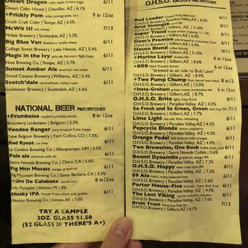 OHSO Brewery- Gilbert - Beer menus - Breweries Near Me - Gilbert, Arizona