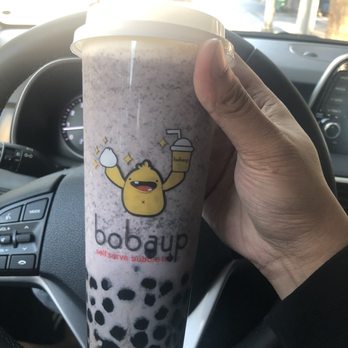 Boba Up - One of their signature drinks. Taro with oreos. - Bubble Tea Near Me - Seattle, Washington Boba Up - One of their signature drinks. Taro with oreos. - Bubble Tea Near Me - Seattle, Washington