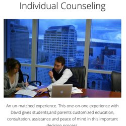 College Match - Individual counseling