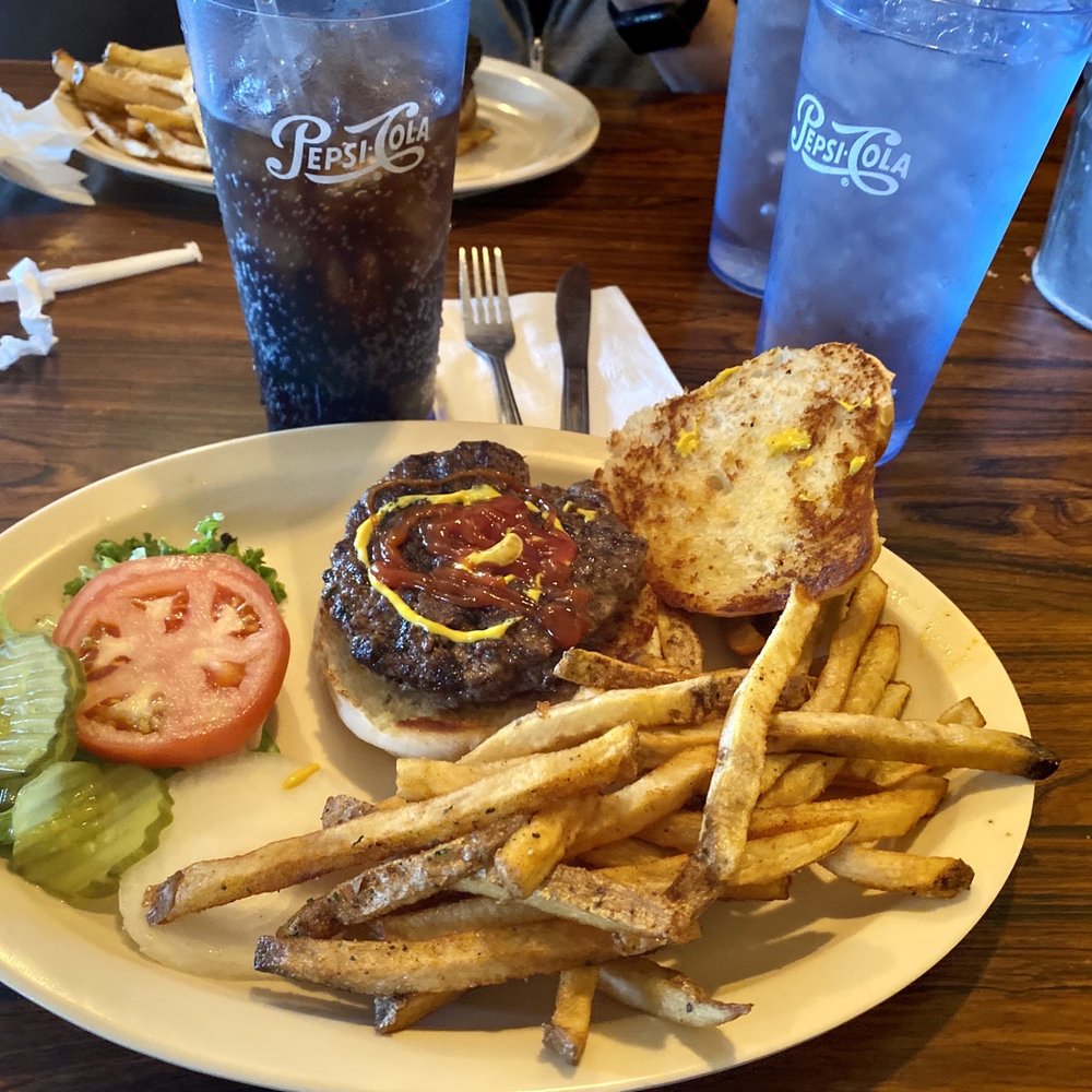 Grumpy Jake's BBQ - Regular Hamburger & Fries - Barbeque Near Me - Pinetop-Lakeside, Arizona Grumpy Jake's BBQ - Regular Hamburger & Fries - Barbeque Near Me - Pinetop-Lakeside, Arizona