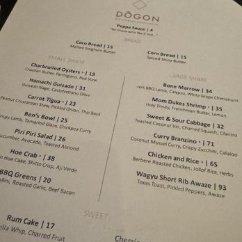 Dōgon - Menu - Caribbean Near Me - Washington, DC, District of Columbia Dōgon - Menu - Caribbean Near Me - Washington, DC, District of Columbia