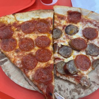 Rosa's Pizza - Pepperoni slice & Pepperoni and Sausage slice - Pizza Near Me - New York, New York Rosa's Pizza - Pepperoni slice & Pepperoni and Sausage slice - Pizza Near Me - New York, New York