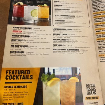 Buffalo Wild Wings - Drink menu - Sports Bars Near Me - Williamsburg, Virginia