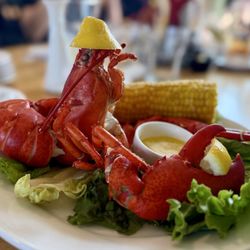 Chases Restaurant - Lobster with little lemon hat!!!!