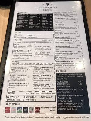 Menu photo 8 Francesco's Pizzeria Newtown, PA