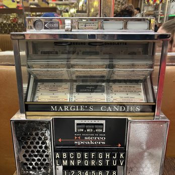 Margie's Candies - Juke box on every table - Candy Stores Near Me - Chicago, Illinois Margie's Candies - Juke box on every table - Candy Stores Near Me - Chicago, Illinois
