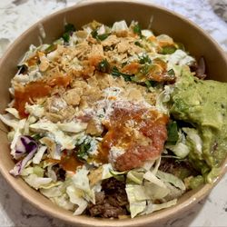 Fat Bastard Burrito - Pulled beef burrito bowl