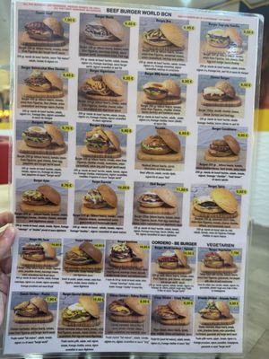 Menu photo 2 Burger World Bcn Halal Barcelona, B Menu photo 2 Burger World Bcn Halal Barcelona, B