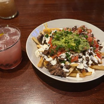 Half Sour - Steak ascites fries (food special) and Serrano Sandrita (drink) - New American Near Me - Chicago, Illinois Half Sour - Steak ascites fries (food special) and Serrano Sandrita (drink) - New American Near Me - Chicago, Illinois