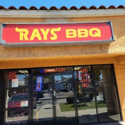 Exterior outside entrance of Ray’s BBQ - Huntington Park, California Exterior outside entrance of Ray’s BBQ - Huntington Park, California