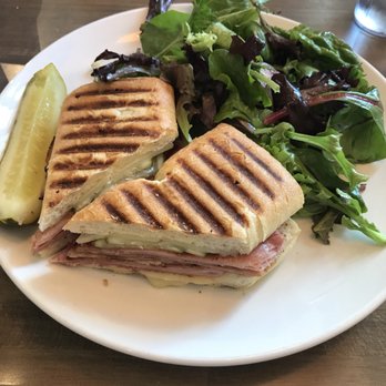 Buttermilk - Cubano sandwich. Field greens on side. - Coffee & Tea Near Me - Naperville, Illinois Buttermilk - Cubano sandwich. Field greens on side. - Coffee & Tea Near Me - Naperville, Illinois