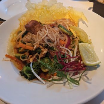 Nan Thai Fine Dining - Tofu pad thai w/egg crepe - Thai Near Me - Atlanta, Georgia Nan Thai Fine Dining - Tofu pad thai w/egg crepe - Thai Near Me - Atlanta, Georgia