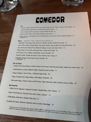 Menu photo 2 Comedor Austin, TX