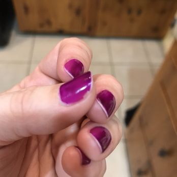 Nail Ink and Spa - Day after the manicure. Polish is already chipping off. - Nail Salons Near Me - Burbank, California Nail Ink and Spa - Day after the manicure. Polish is already chipping off. - Nail Salons Near Me - Burbank, California