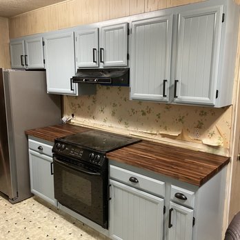 NC Millwork - Refinishing existing cabinets, and supplying walnut butcher block countertops. - Cabinetry Near Me - Sacramento, California