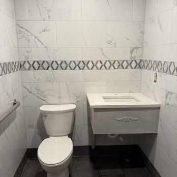 Walo Construction - Here's a bathroom we did at a restaurant - Handyman Near Me Walo Construction - Here's a bathroom we did at a restaurant - Handyman Near Me