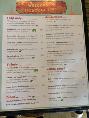 Menu photo 3 Paradise Diner Honokaa, HI