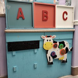 Fairway Children's Medical Group - Why put a old used keyboard for kids to play?