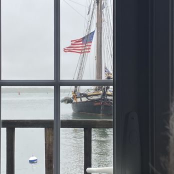 Landfall - View out the window from our table - Seafood Near Me - Woods Hole, Massachusetts Landfall - View out the window from our table - Seafood Near Me - Woods Hole, Massachusetts