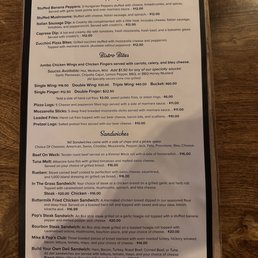 Menu (Front) - wings Menu (Front) - wings